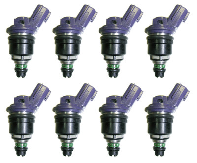 Set of 8 Racing Performance Fuel Injectors 380 cc/min at 43 PSI