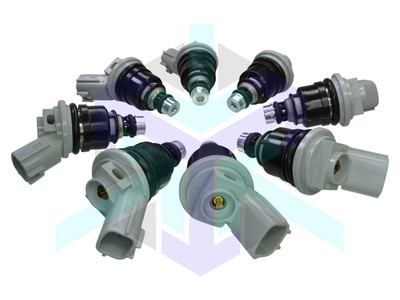 10188 Set of 8 Racing Performance Injectors 550 cc/min @ 3 bar