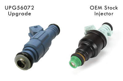 Compare the upgraded fuel injector and OEM