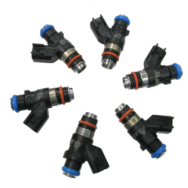 Set of 6 Racing Performance Fuel Injectors 350 cc/min at 43 PSI