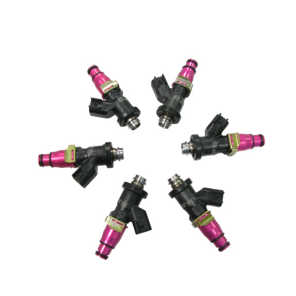 Set of 6 Racing Performance Fuel Injectors 550 cc/min at 43 PSI