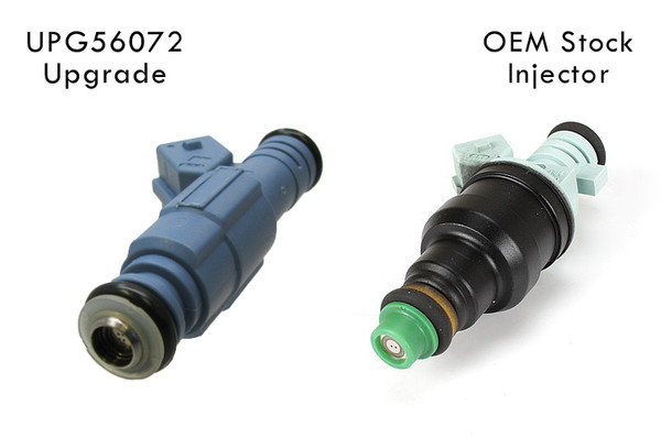 Compare the upgraded fuel injector and OEM