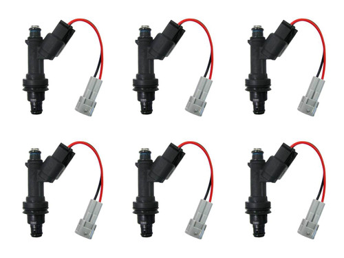 Set of 6 Racing Performance Fuel Injectors 275 cc/min at 43 PSI