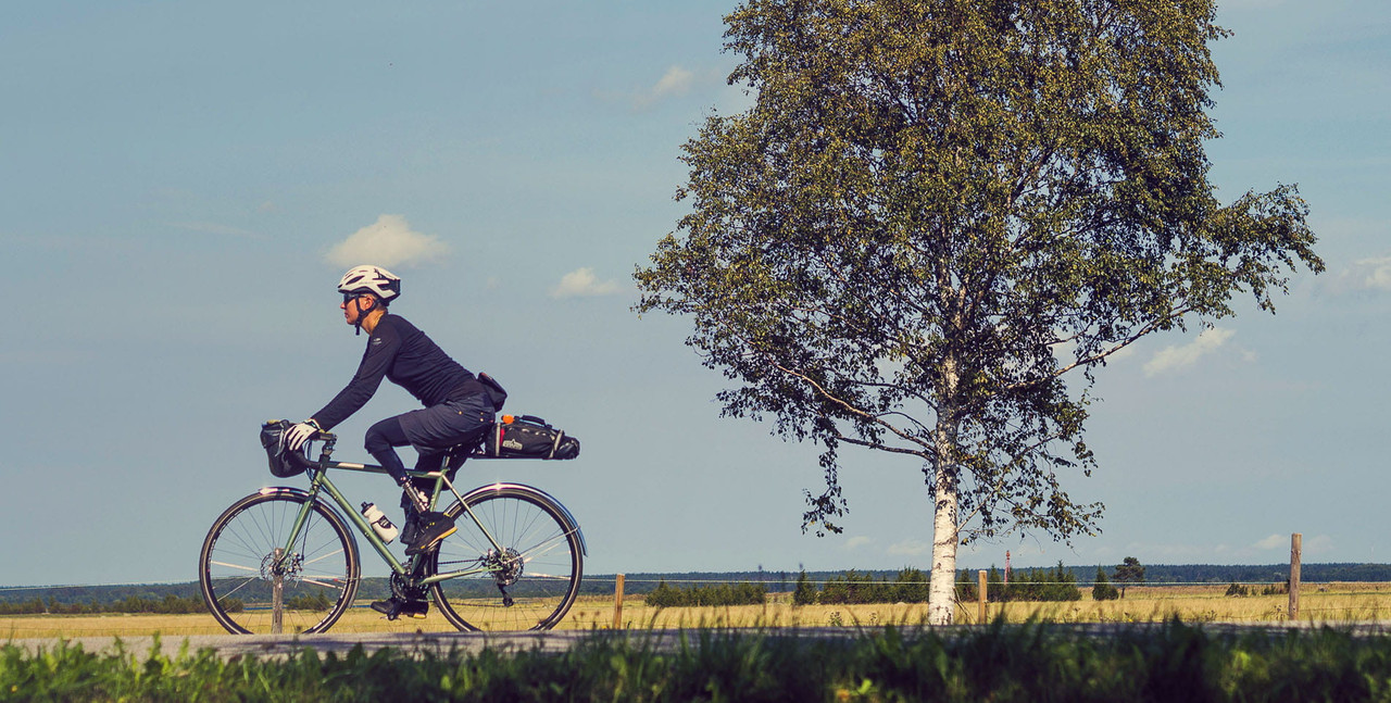 Man Riding a Bike