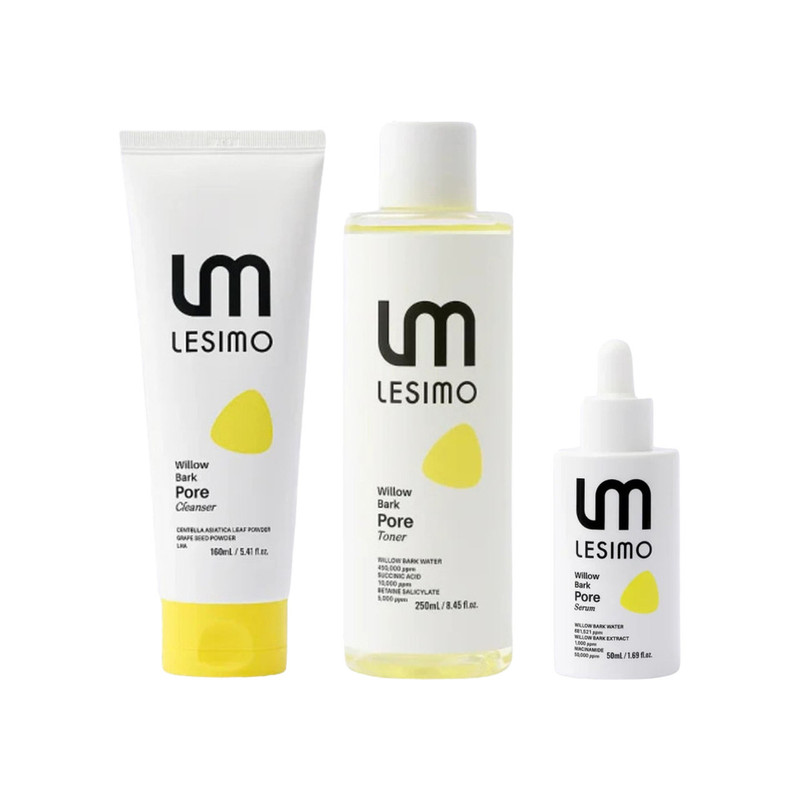 Lesimo Willow Bark Pore Cleansing Set