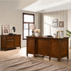 San Mateo Half-Ped Desk- Grey or Tuscan Brown