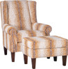 8486 Wing back Chair Fawn Fabric