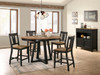 Harper Collection 42" round counter high table and stools