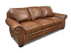 7500 Almond with Paisley Leather Sofa group