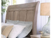 Detail of sleigh bed