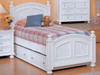 Cape Cod Eggshell White Twin Bed and Trundle