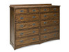 Oak Park 12 Drawer Dresser- Mission