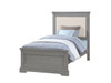 Tamarack Gray Upholstered bed. Twin or Full