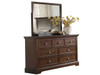 Tamarack Hazelnut 7 Drawer Dresser and Mirror