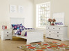 Tamarack Twin Bed in White finish