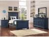 6 Drawer chest also available in blue. (Tamarack Bedroom suite Blue pictured to illustrate color options)