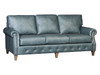 Tufted base traditional sofa in leather