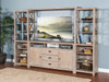 Mountain Ash Entertainment Wall Unit

66" TVConsole
24" Piers 
and Bridge