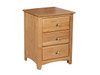 Shaker 3 drawer Night Stand - Wide