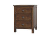 Heritage Wide 3 drawer Nightstand