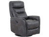 Gemini Flint Swivel Power Recliner with adjustable headrest.