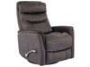 Gemini Titanium Swivel Recliner with adjustable headrest. Manual recliner with long handled Assist lever.