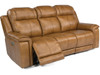 Kingsley 3rd generation power reclining sofa in Caramel. Power Recline. Power Headrest. Power Lumbar.