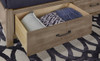 Foot Board drawer detail - Stone Grey