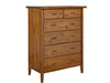 Victor live edge chest of drawers in rustic 