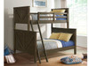 Tahoe Bunkbed shown in River Rock (Dark Brown) Finish. Twin over Full bed. Also available Twin over twin