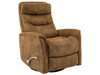 Gemini Autumn fabric  Swivel Recliner with adjustable headrest. Manual recliner with long handled Assist lever.