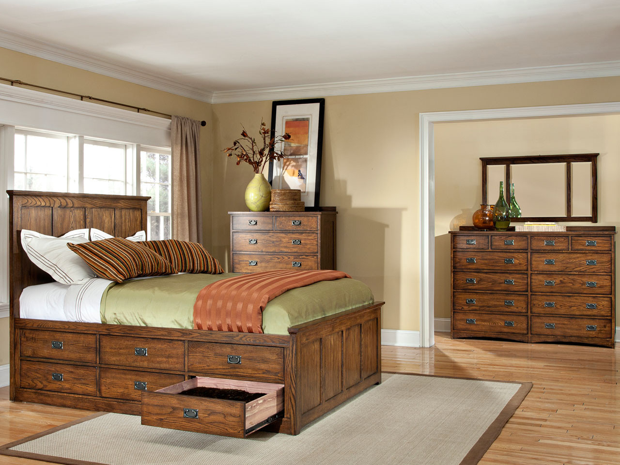 Vintage Oak Beds