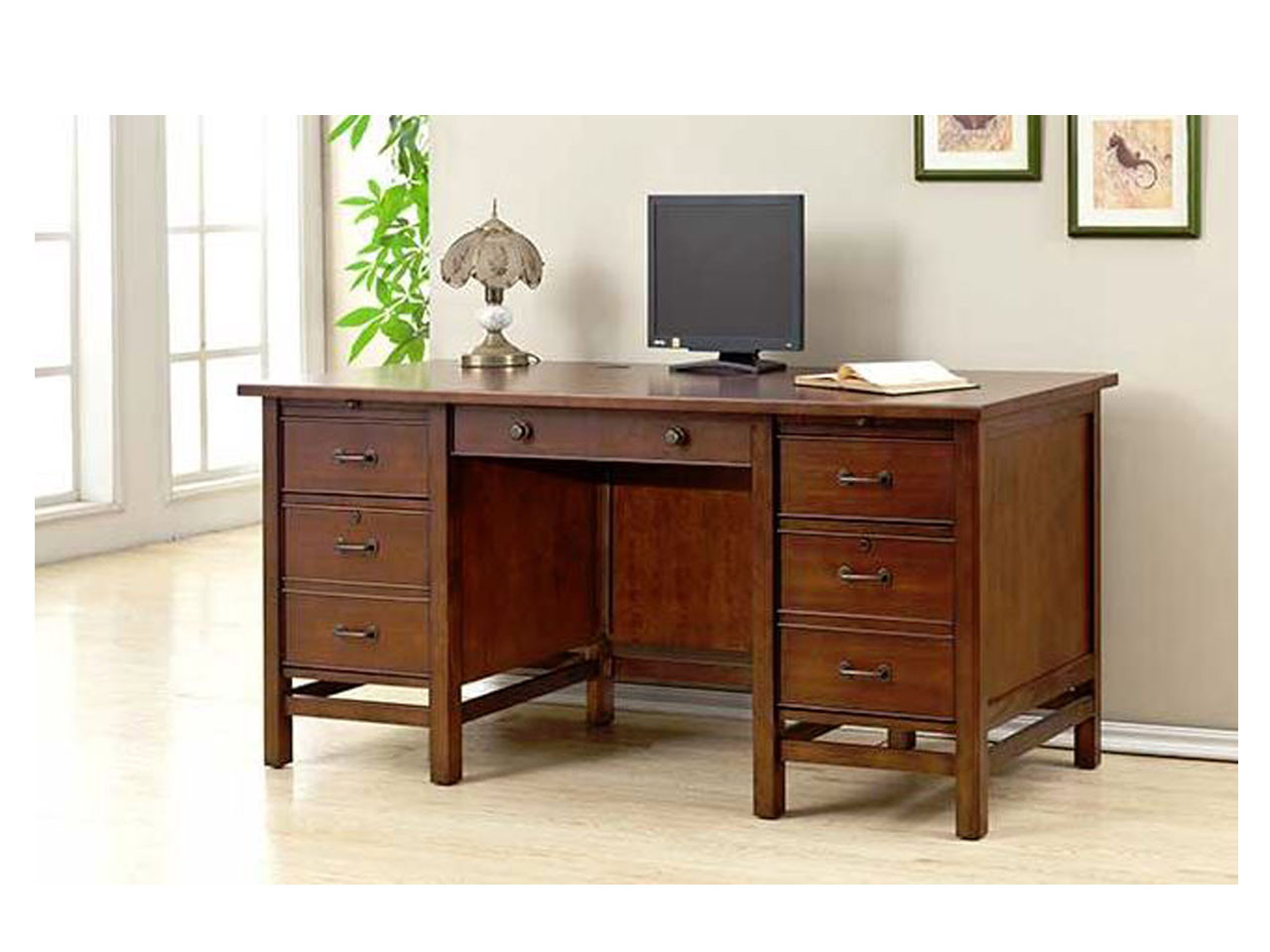 Winners Only Willow Creek L Shaped Computer Desk