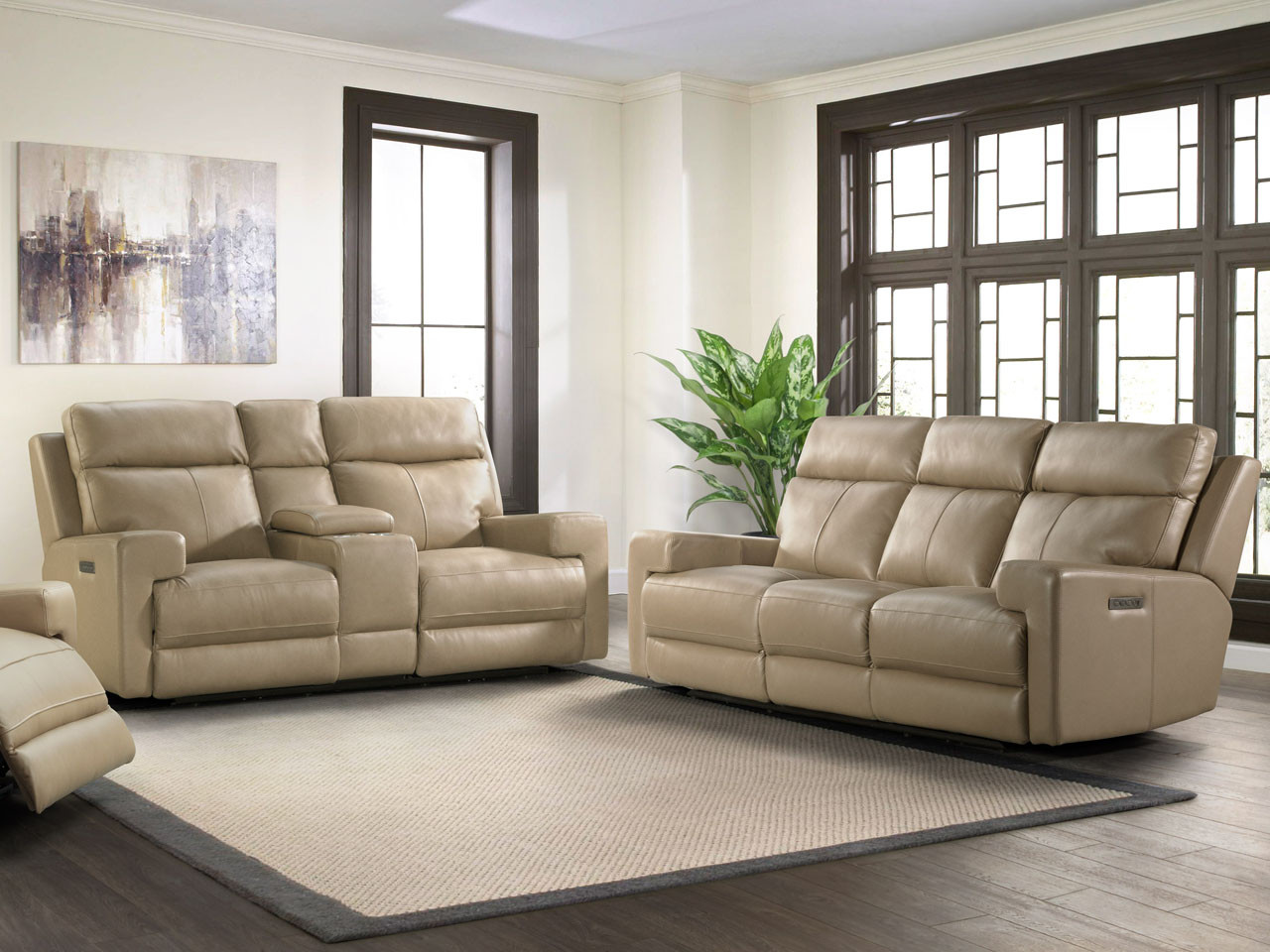 power recliner with adjustable headrest and power lumbar support