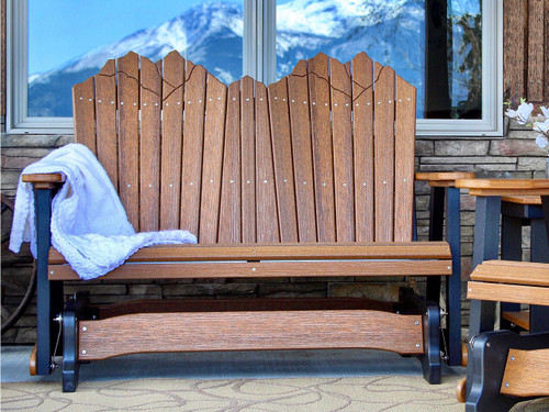 4 foot mountain glider-cedar and black