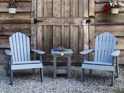Adirondack chairs with end table