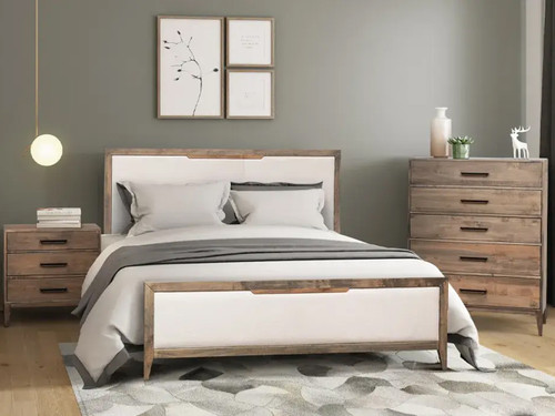Addison Bedroom with upholstered headboard