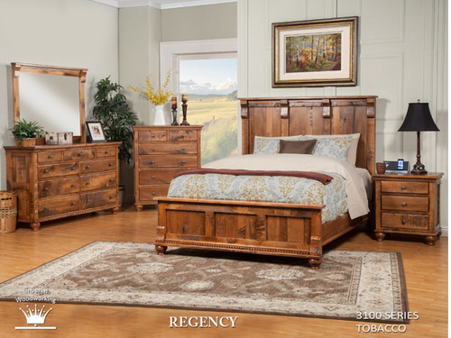 clearance - regency bedroom set - vintage oak furniture