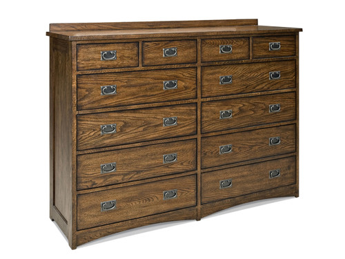 Oak Park 12 Drawer Dresser- Mission