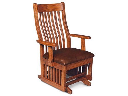 oak glider rocker