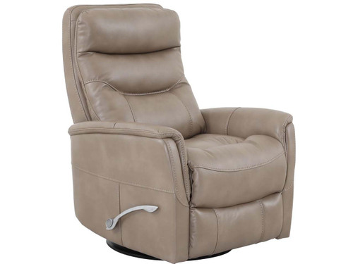 Gemini Linen Swivel Manual Recliner with adjustable headrest. Manual recliner features long handled Assist lever. Gemini Linen Swivel Manual Recliner with adjustable headrest. Manual recliner features long handled Assist lever.