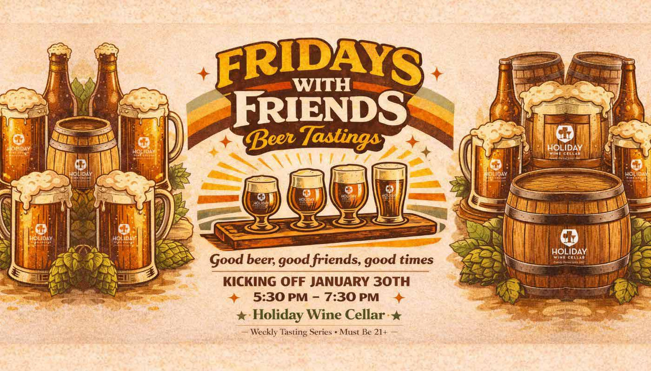 Enjoy good beer, good friends, and good times at HWC's Fridays with Friends Beer Tasting Series! First FWF kicks off on 1/30/26 - Grab your $8 tickets now, mark your calendars, & tell your friends!
