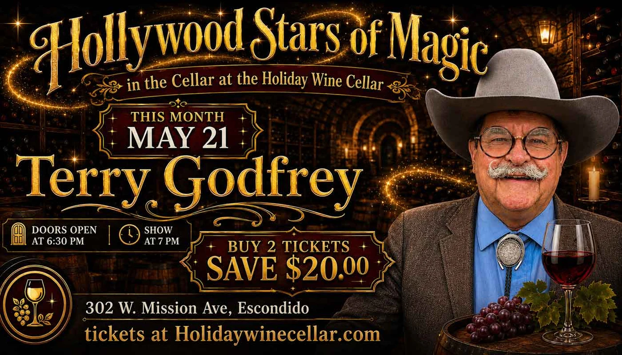 Back for their 3rd Year of Magic in the Cellar is Hollywood Stars of Magic! First show is 2/19 and every third Thursday of the month throughout 2026! Grab your tickets now and be ready to be amazed!