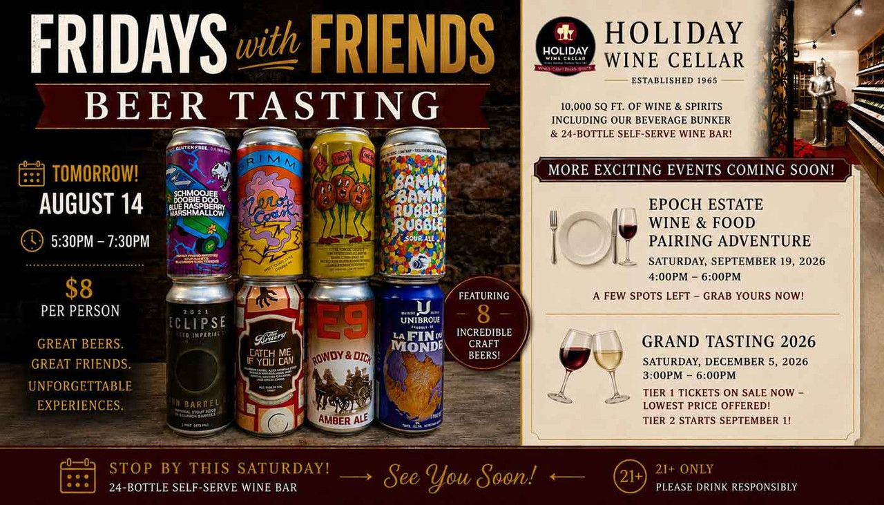 FWF Beer Tasting is one you don't want to miss this week!