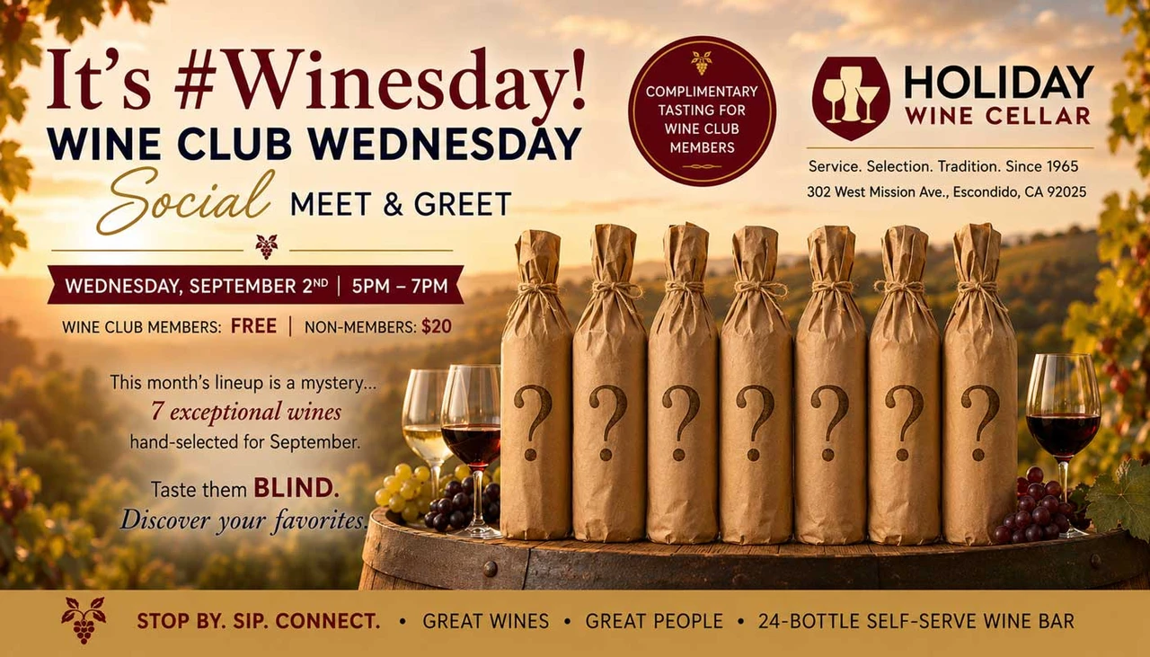 September Wine Club Is Here! Unlock New Flavors in September's WC Wines ? 7 Wines. 5 Regions.
