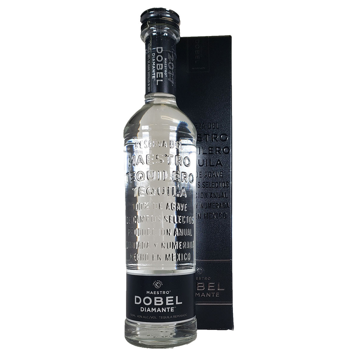 メキシコ産 テキーラ Maestro Dobel Diamante ディアマンテ Maestro Dobel Diamante Tequila, 750 ml Glass Bottle, 40% ABV