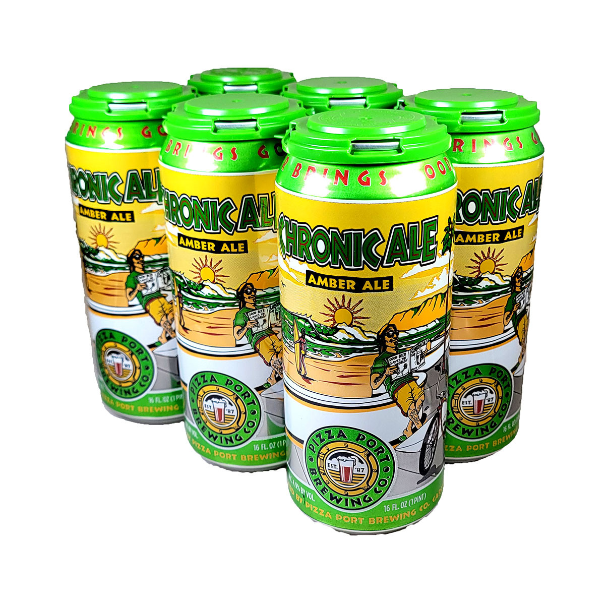 Pizza Port Chronic Amber Ale 6Pack Can Holiday Wine Cellar