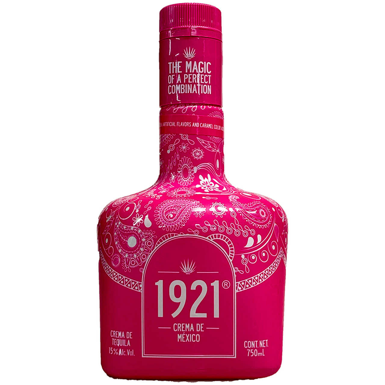 1921 Tequila Cream Liqueur Pink Bottle - Holiday Wine Cellar