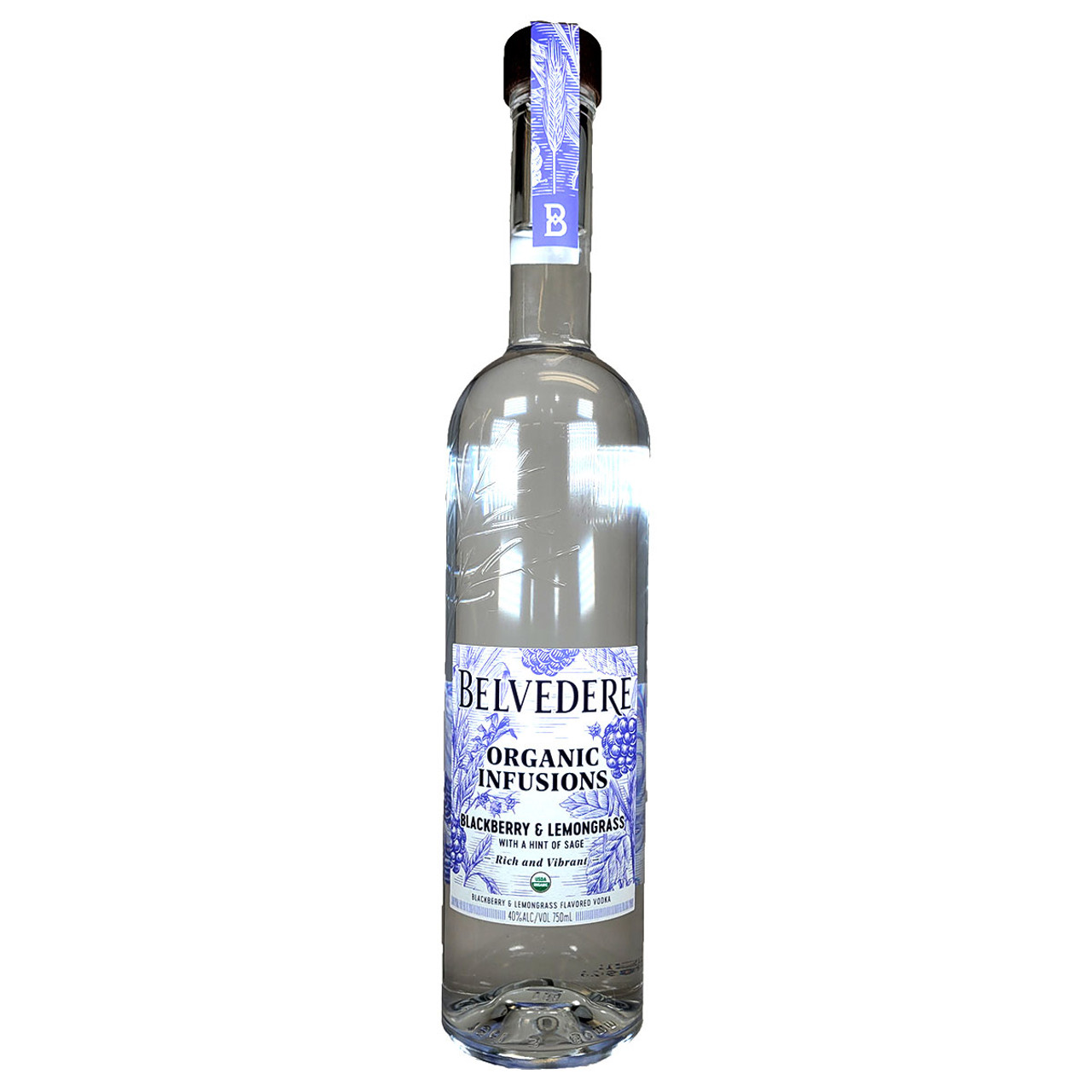 Belvedere Organic Infusions Blackberry & Lemongrass Vodka - Holiday Wine  Cellar