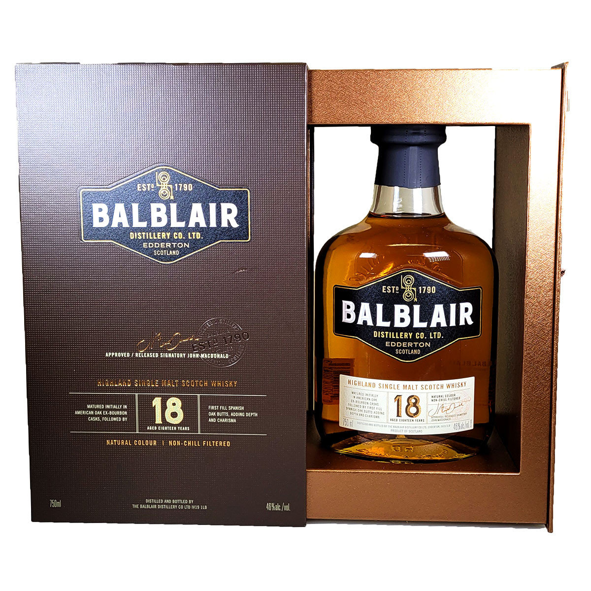 Balblair 18 Year Highland Single Malt Scotch Whisky